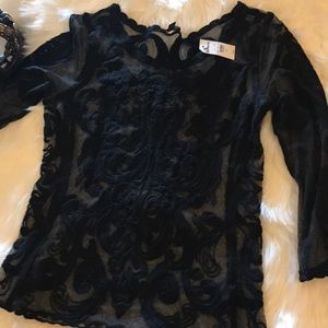 Beautiful black see through lace
